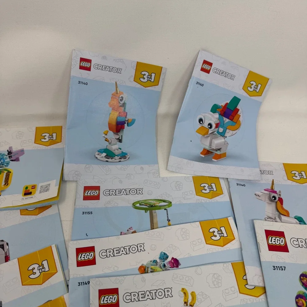 LEGO Creator 3-in-1 Instruction Manuals Lot 31140 31147 31149 31133 31155 31157